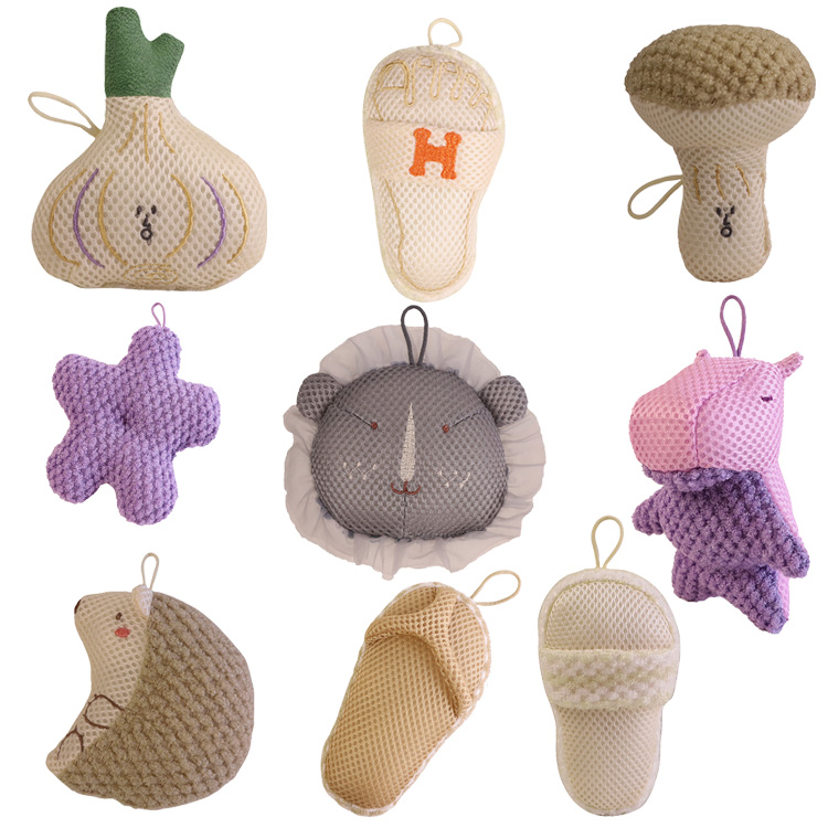 Soft Body Bubbles Sponge Skin Exfoliating Scrubber Loofah Mesh Net Ball Cleaning Bath Shower Sponge