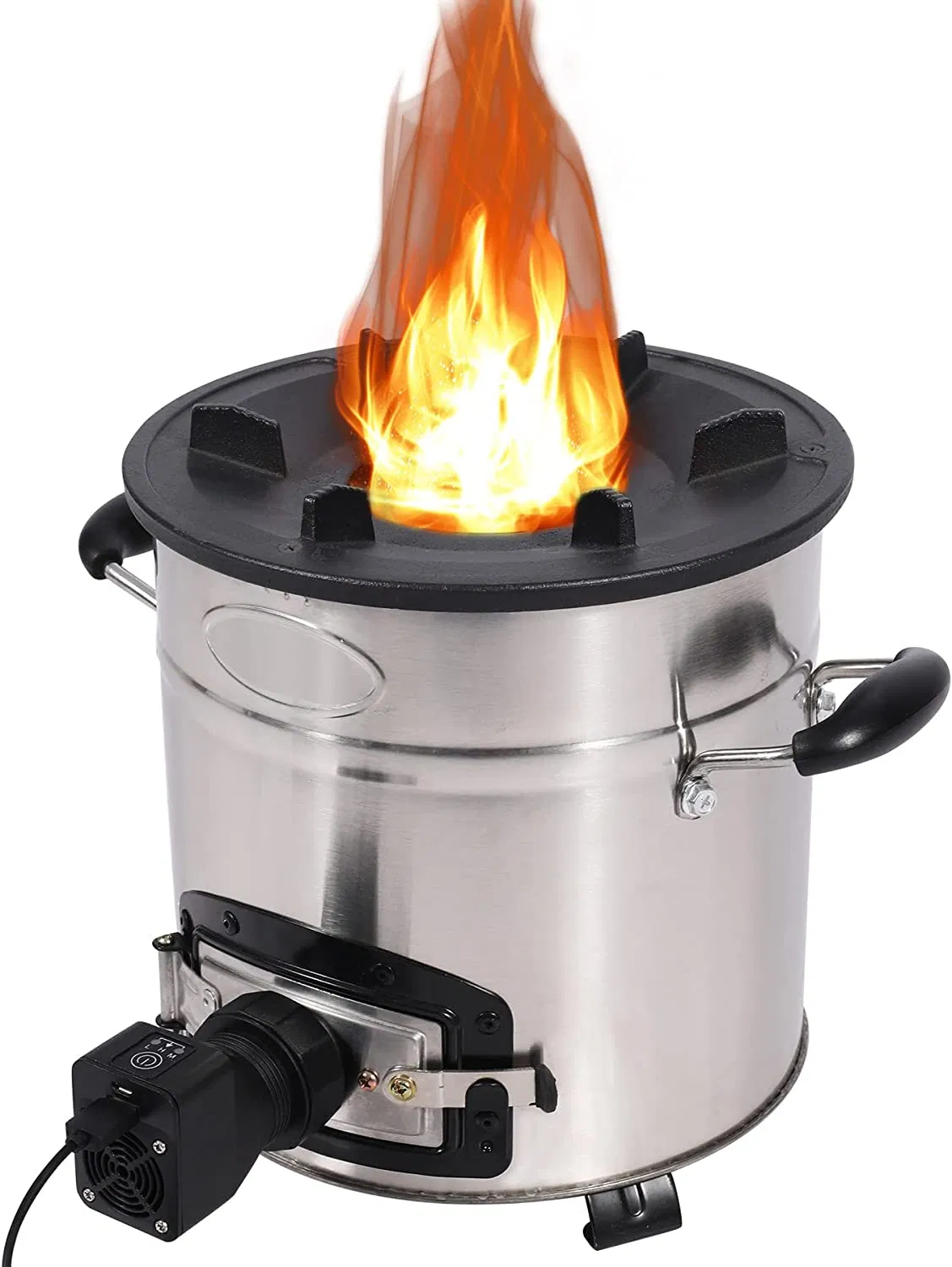 Fan Stove Burn Pellet and Charcoal