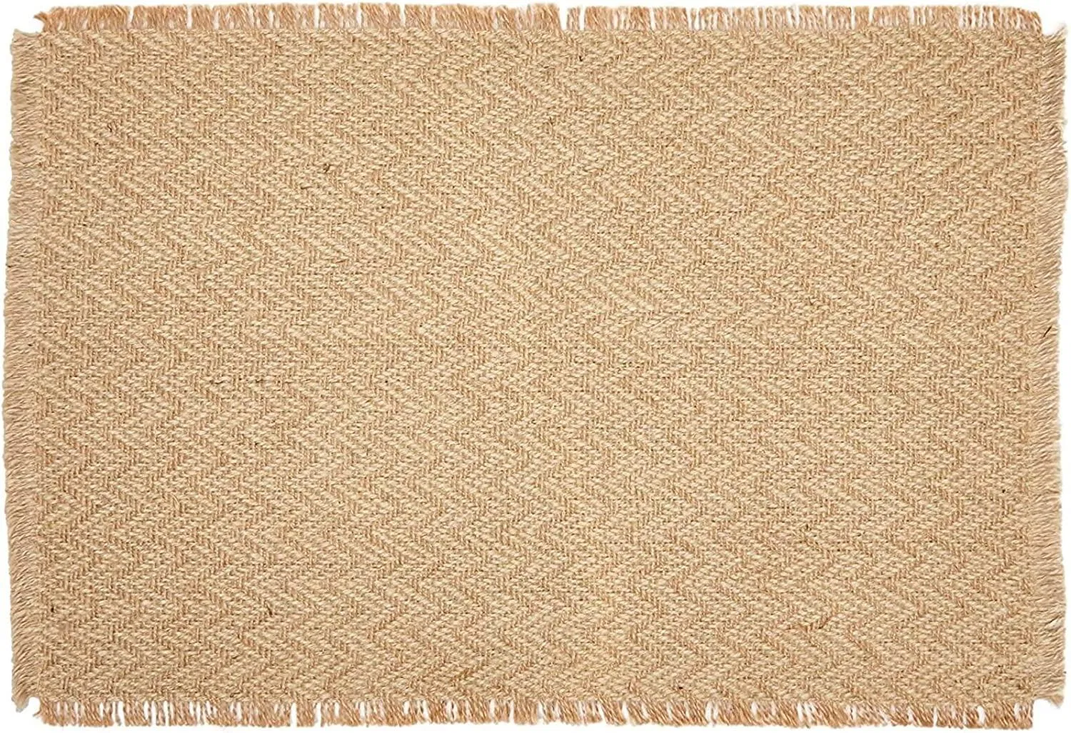 Classic 19\X13\"Woven Jute Placemat Tablmat for Dining Table Enhancing Dinning Ambience