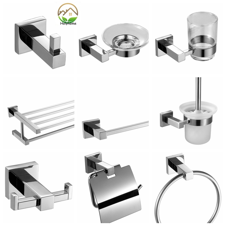 Luxury Bathroom Accessories for Home or Hotel Towel Bar Soap Holder Paper Holder Sanitaryware