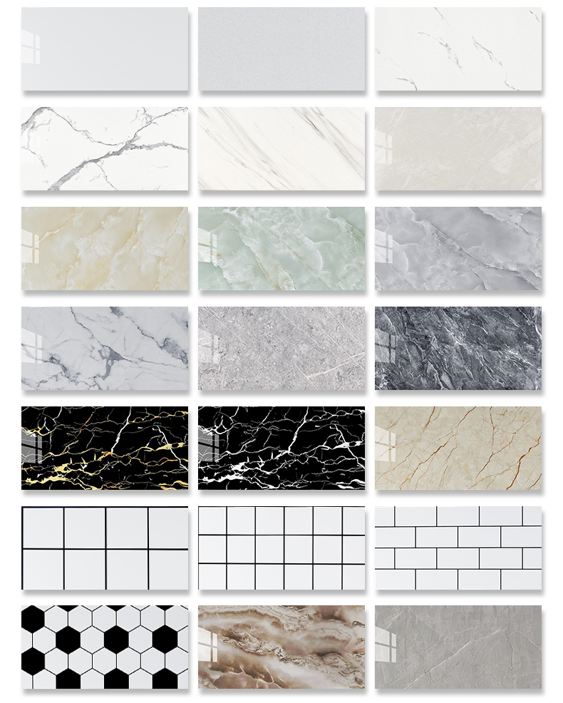 Waterproof PVC Self Adhesive Marble Decorative Wallpaper for Bathroom Kitchen