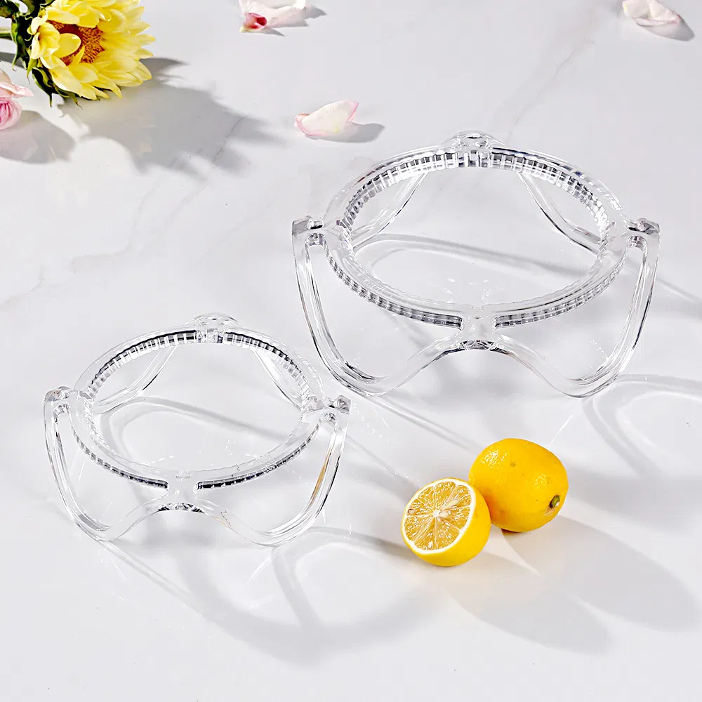 Minimalist Spiral Fruit Dish Stackable Tray Flower Plant PS Plastic Fruit Plate