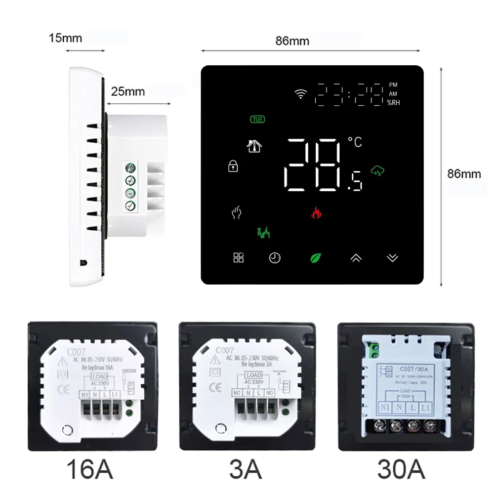 Термостат для теплого пола Tuya Smart WiFi