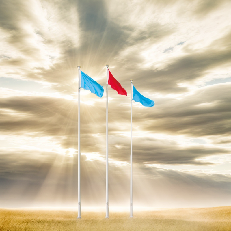 Tapered / Taper/ Conic Flagpole with Nantian Trademark