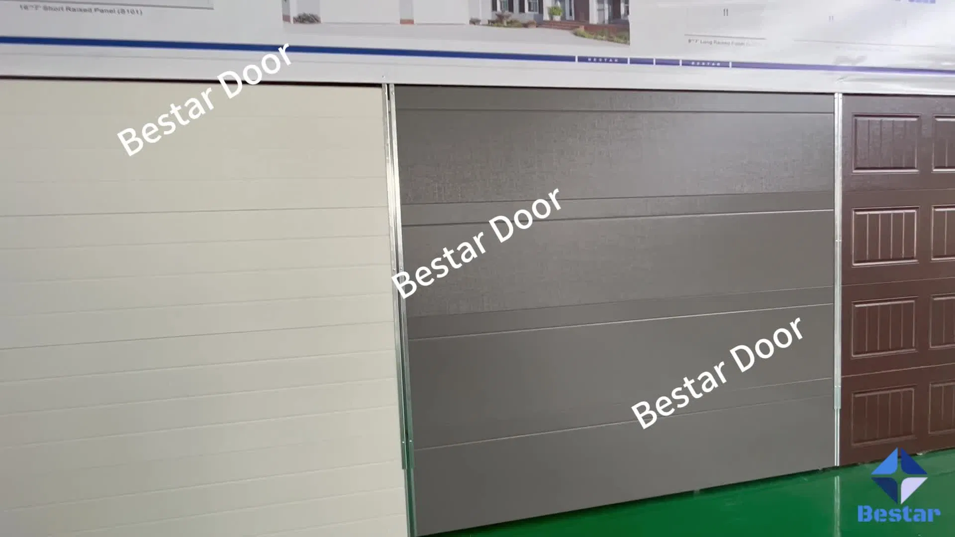 Automatic Folding Commercial Exterior Anodized Black Aluminum Panel Glass Garage Door