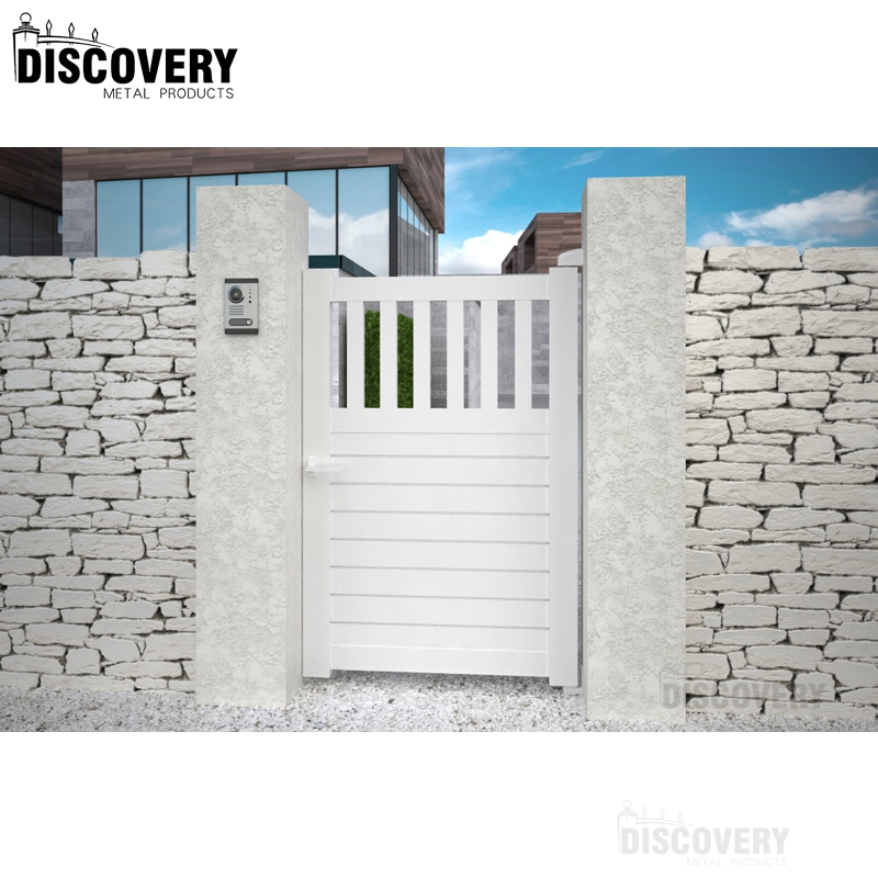 Алюминиевая распашная калитка нового стиля