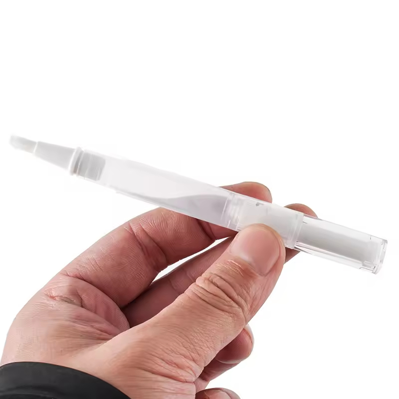 White Clear 2ml 3ml 5ml Vacuum Portable Oil Pen Bottles with Brush