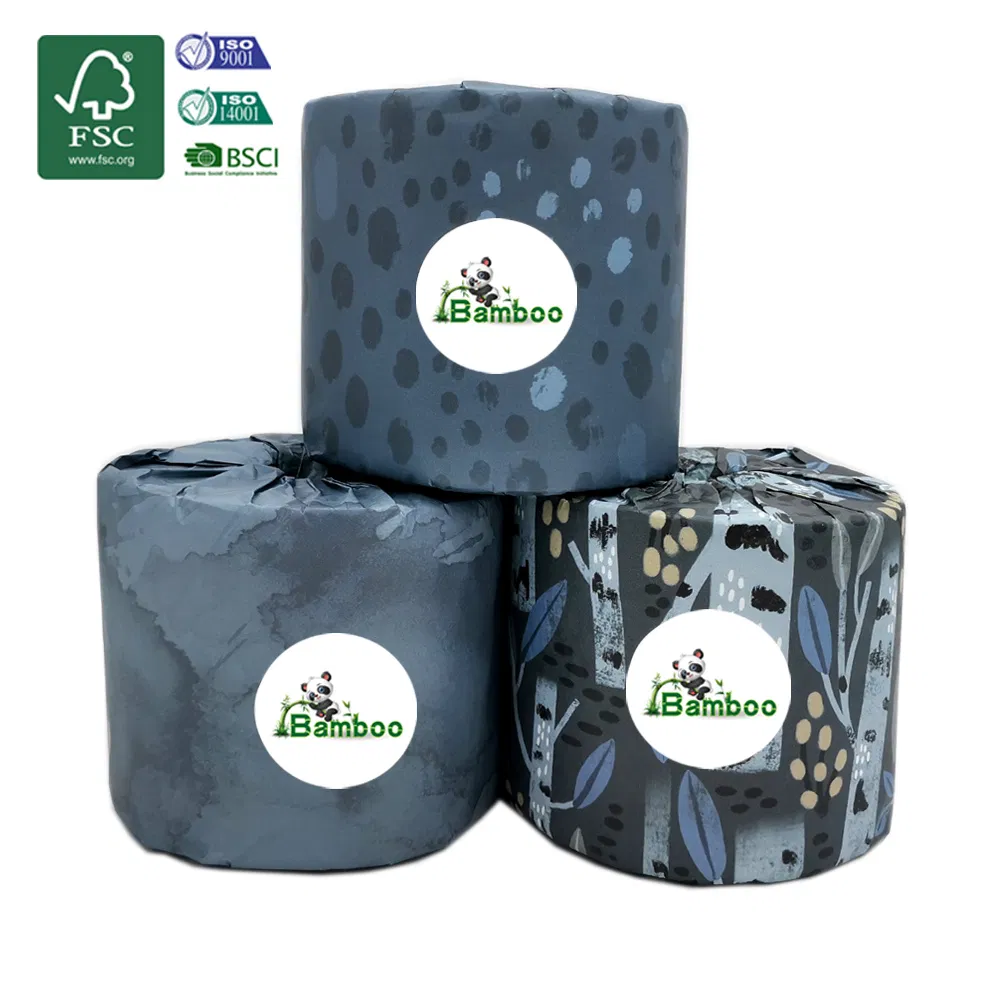 Fsc BSCI Certified Wholesale Multilayer Soft Recycled Colored Biodegradable Tissu Toilet Paper Tissue for Hotel