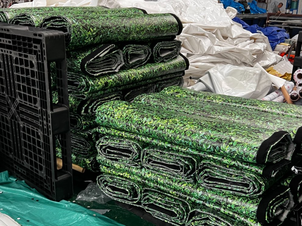 Litong Logo Printed PVC Mesh Coated Tarpaulin Control Decibel Sound Barrier From China Supplier