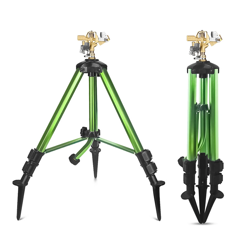 Irrigation System Equipment Telescopic Garden Water Tripod Impact Sprinkler
