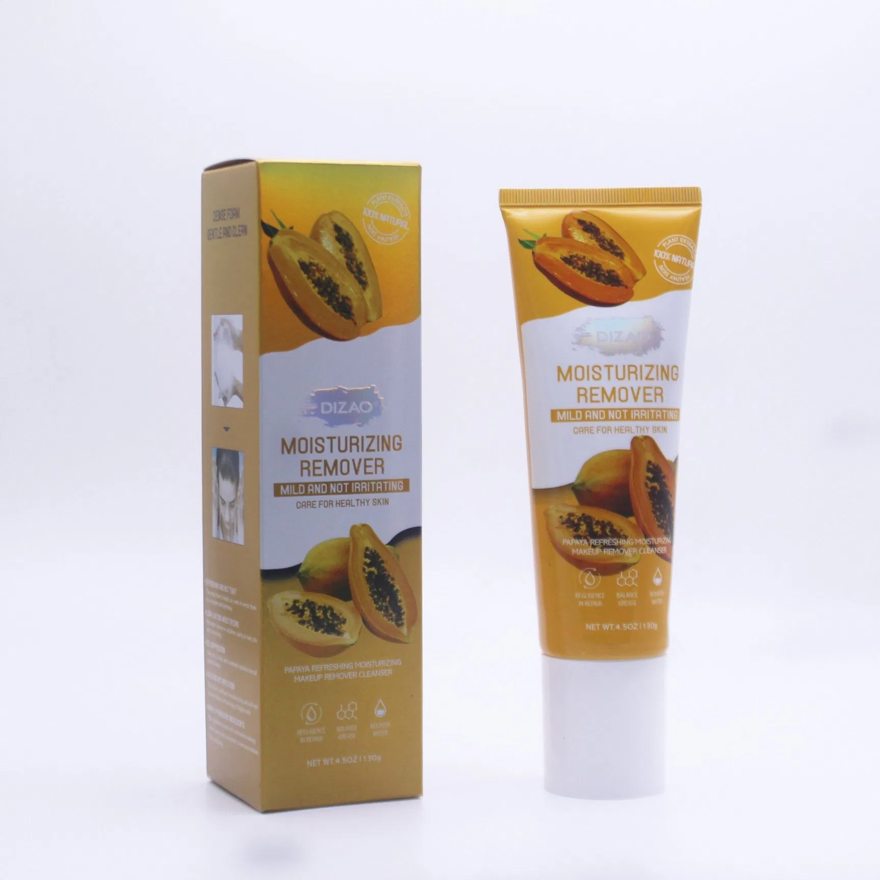 24K Gold Foil Repair Moisturize Skin Makeup Remover Cleanser