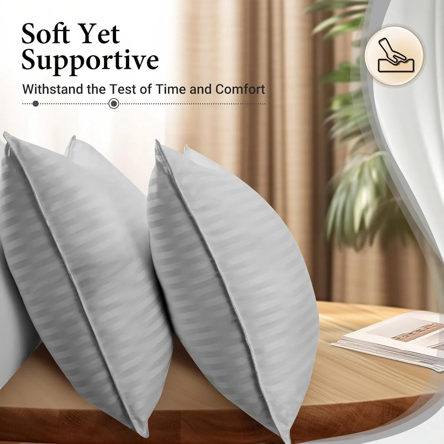 Подушка альтернатива пуху Ultra Smooth, 100% полиэстер