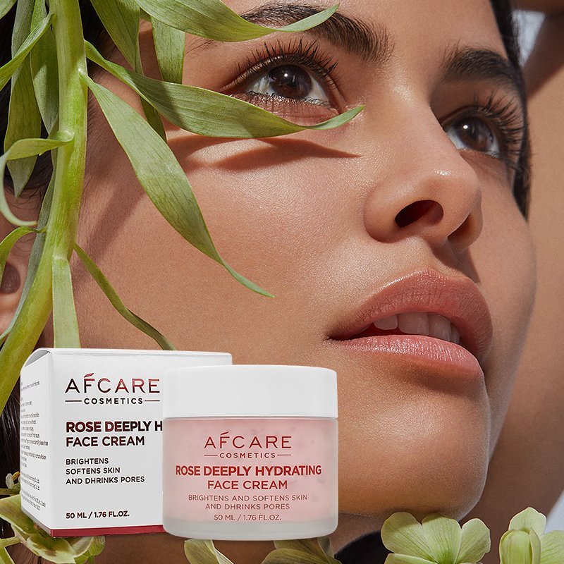 Private Label Beauty Products Skin Care Shrink Pores Rose Moisturizing Face Cream