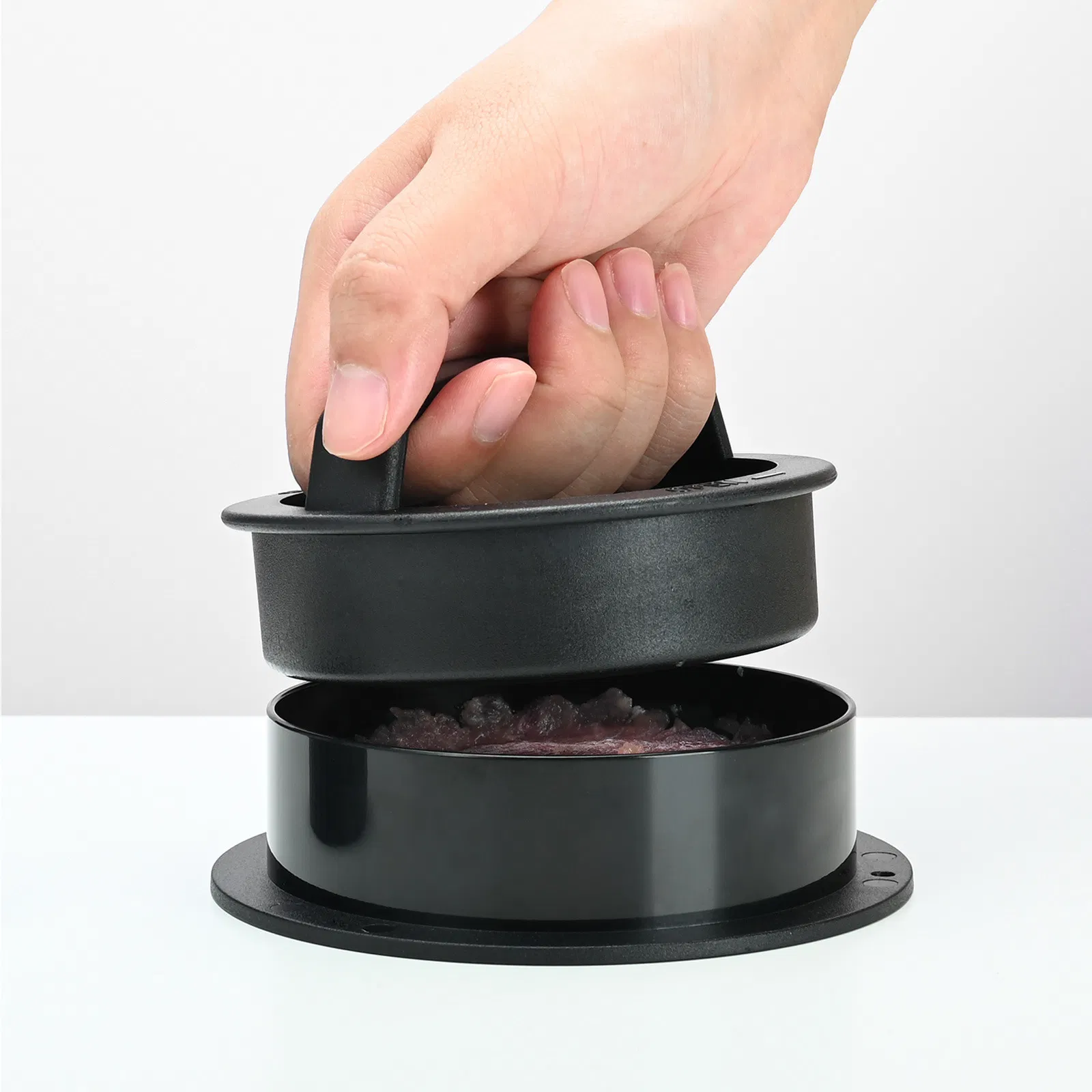 Black 3-in-1 Stuffed Burger Press Bl15863