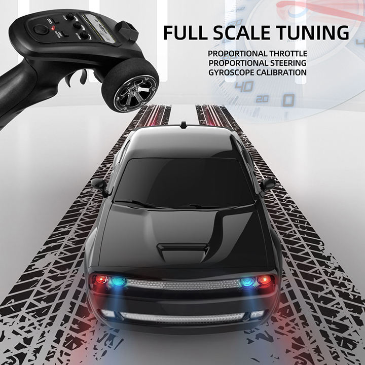 Игрушечная машинка Dodge Challenger с пультом и звуком