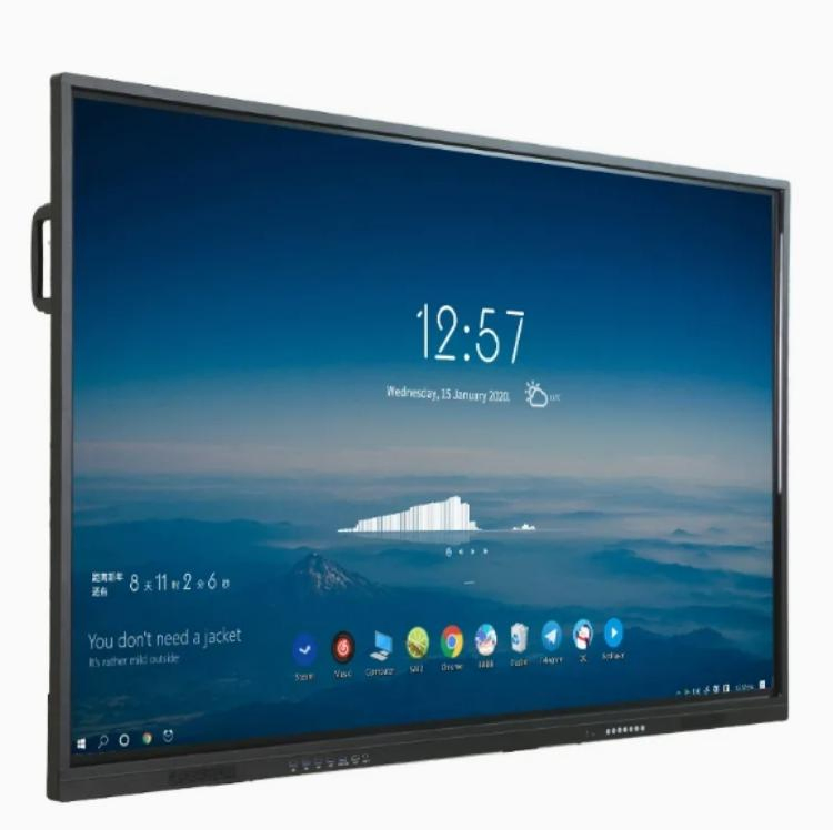 High Back Cheap 55inch 65inch 75inch 86inch 98inch 4K Touch Screen Smart Board Interactive Flat Panel Interactive Whiteboard