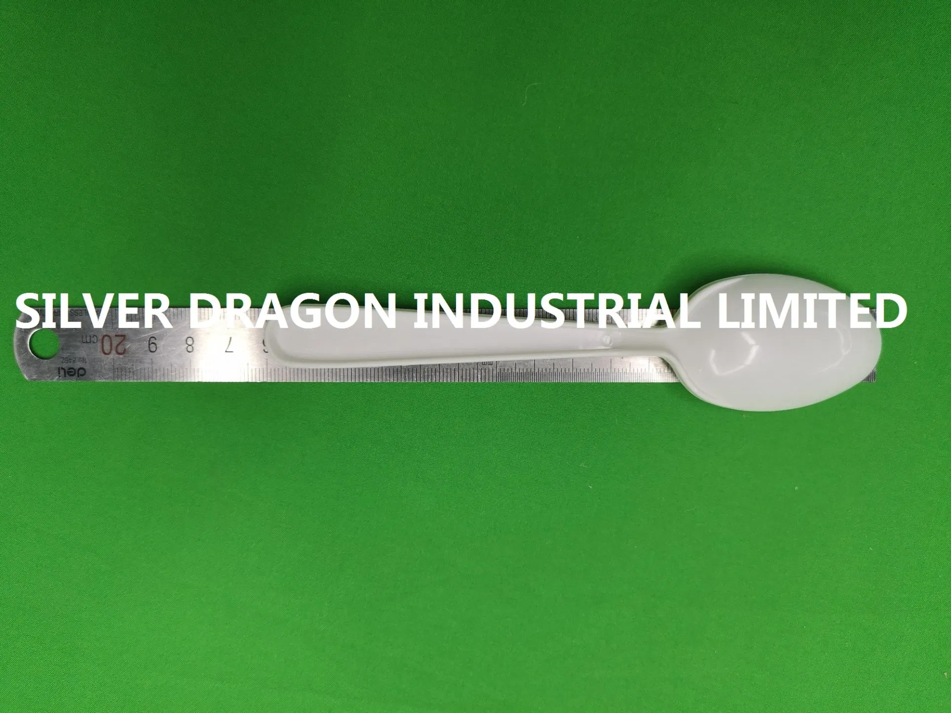 Single Use Plastic White Spoon with Heavy Weight 5.5g and 160mm Length