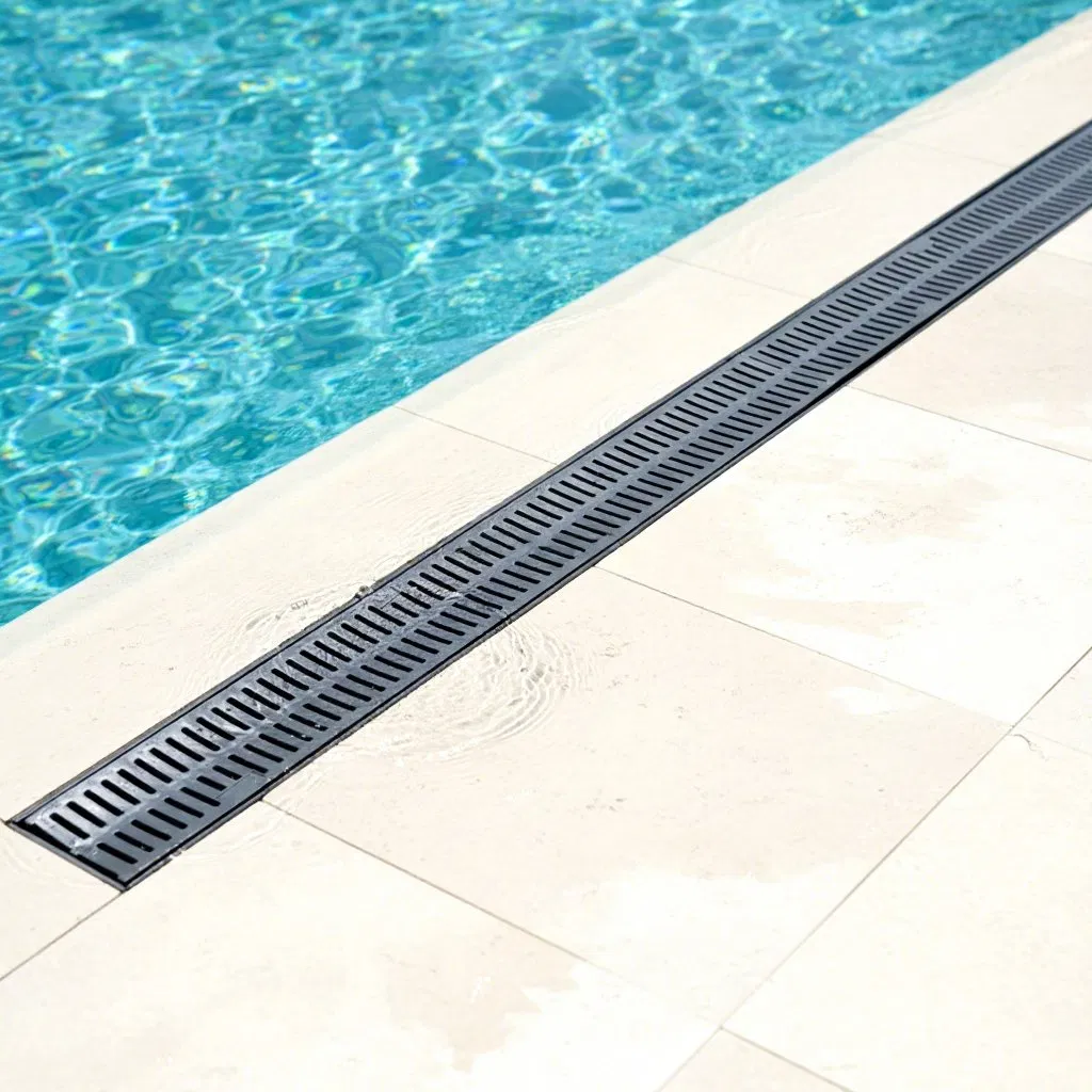 Modern Plastic Drainage Channel for Driveway and Patio Drainage
