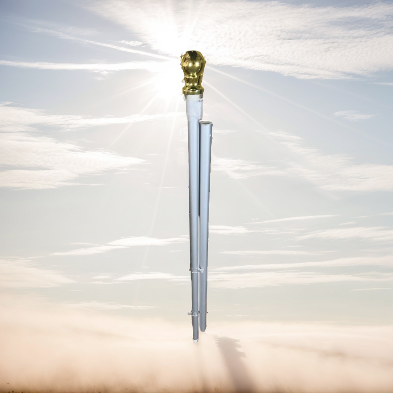 Stainless Steel Flag Rack with Powder Coating