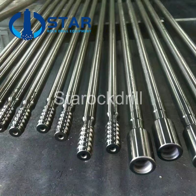 Rock Drilling Mining Thread Drill Rod Top Hammer Drilling Tools T45 Speed Rod Extension Drill Rod