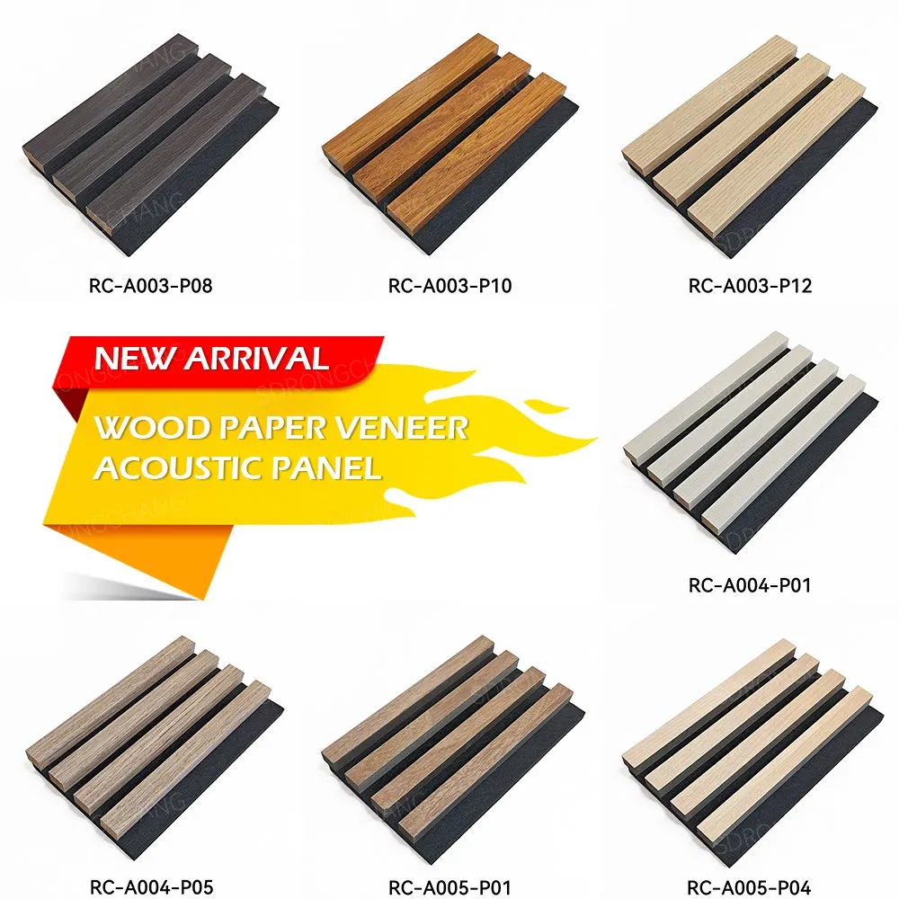 Oak Surface Pet Wall Decor Interior Slat Wood Akustik Sound Absorption Acoustic Wall Panels