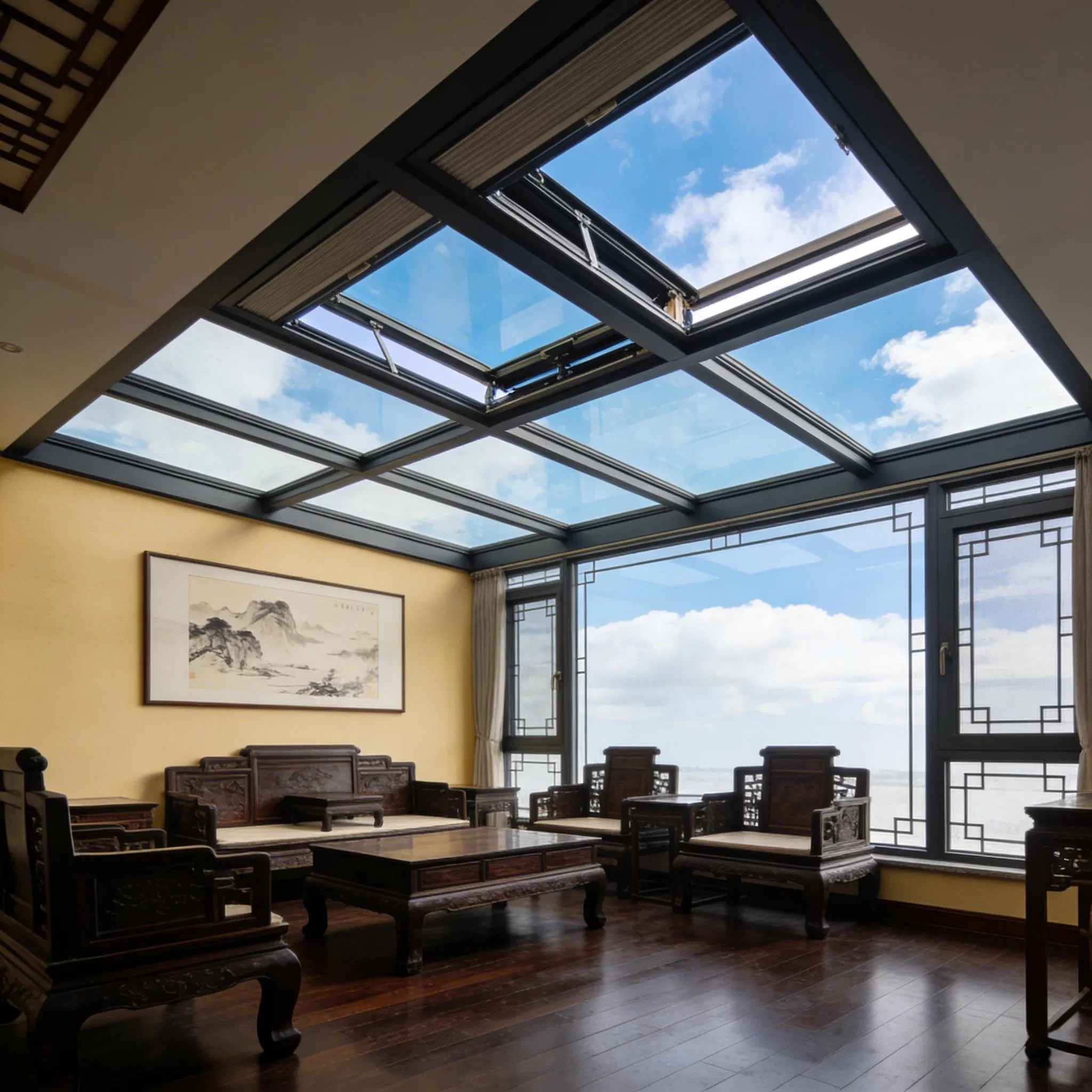 Skylight with 6063-T5 Alloy Powder Coated 2 0mm Frame Thickness