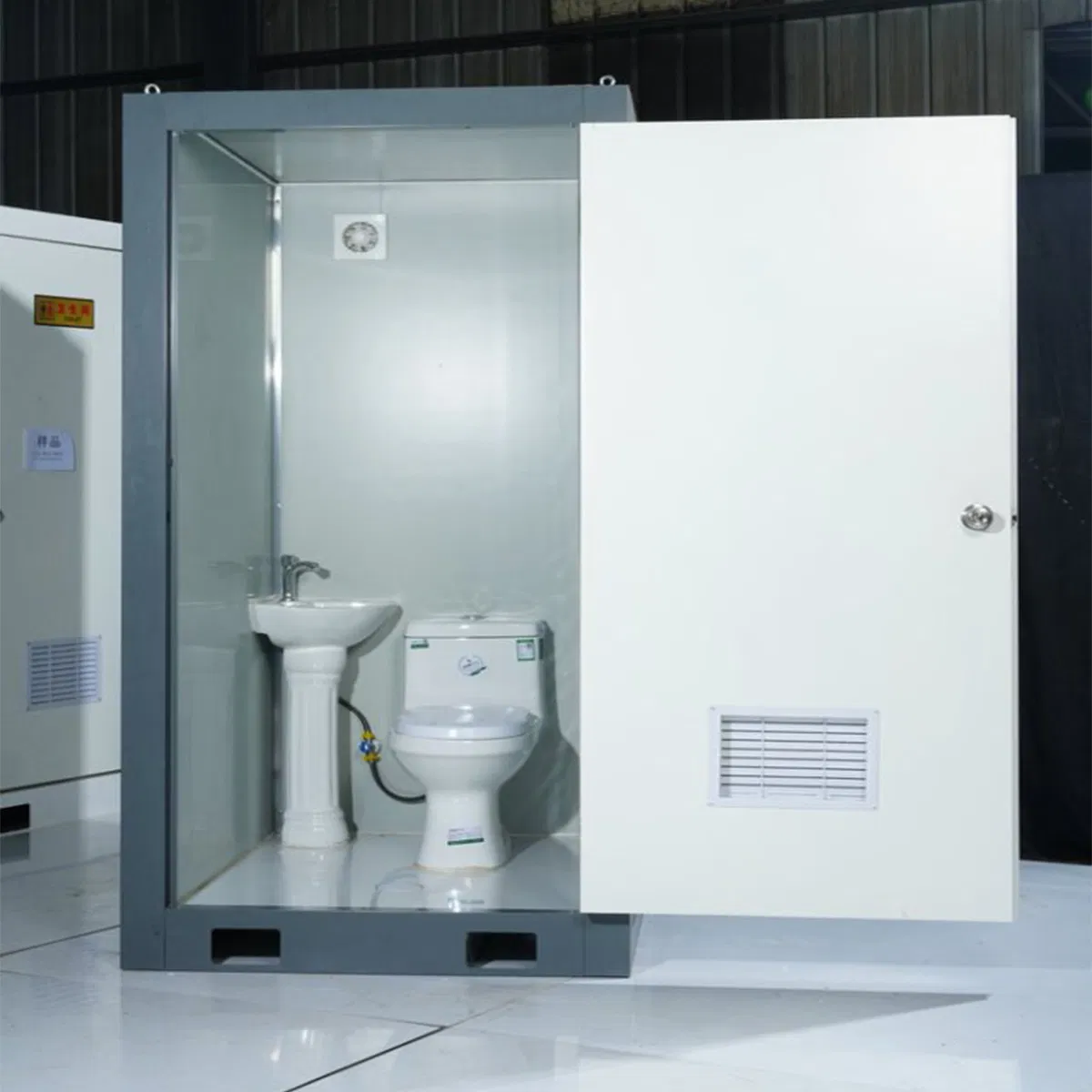 Steel-Frame Portable Toilet with Detachable Components for Convenience