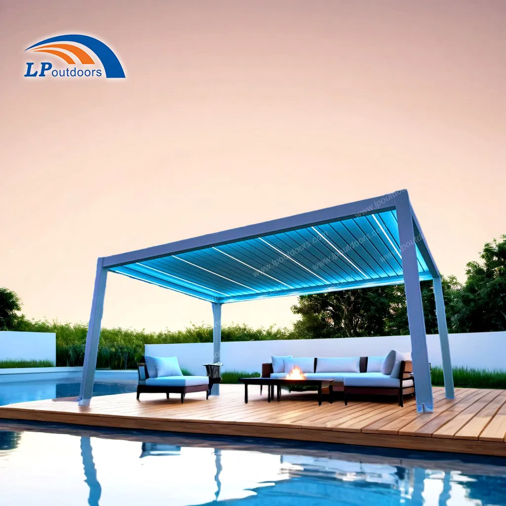 Stylish Aluminum Louvered Roof Pergola for Outdoor Spaces