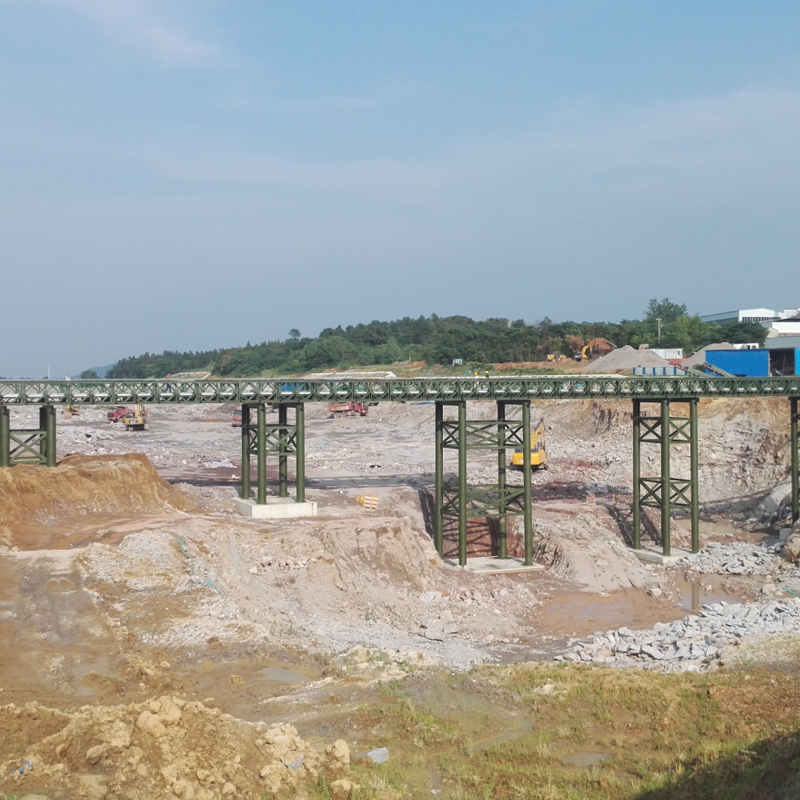 Bailey Steel Structure Low Cost Temporary Bridge for Emergency Purpose