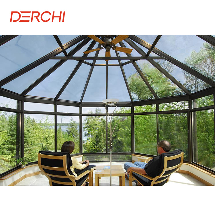 Luxury Design Portable Sunroom Customized Hotel Exterior Sunroom House Double Glazed Aluminum Sunroom