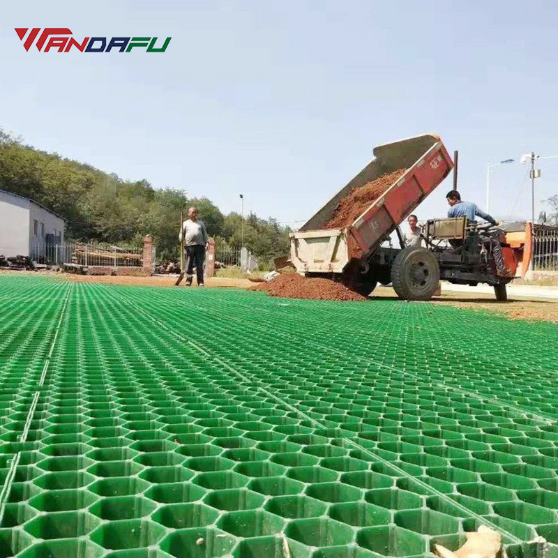 Plastic Grass Lawn Grid Driveway Grid Paver HDPE Grass Paver 500mm*500mm Grass Grid Pavers for Parking