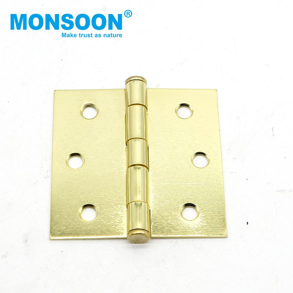 Hardware Heavy Duty Custom Size Sliver Black Brass Color Wooden Aluminium Door Cabinet Hinge Iron Butt Pivot Door Hinges with Screws