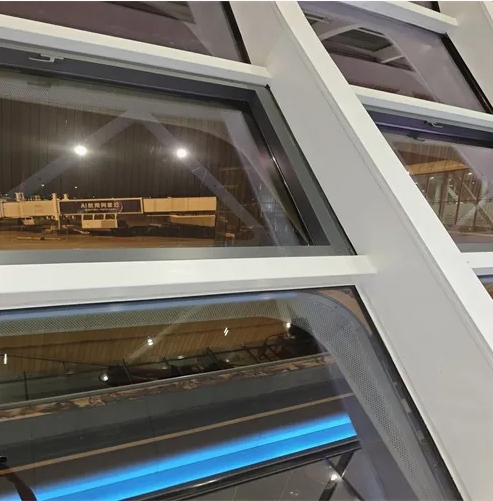 Mullion Transom Curtain Wall System with Aluminum Alloy Profiles