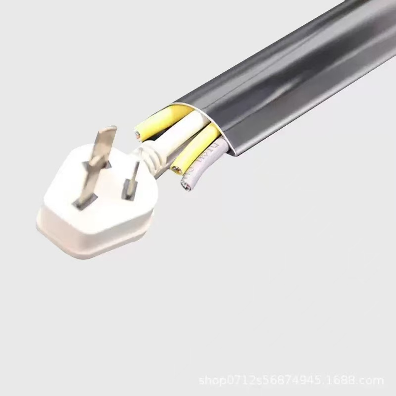 35*9 mm Arc Self-Adhesive Surface-Mounted Cable Trunking Stainless Steel Tile Strip Trim