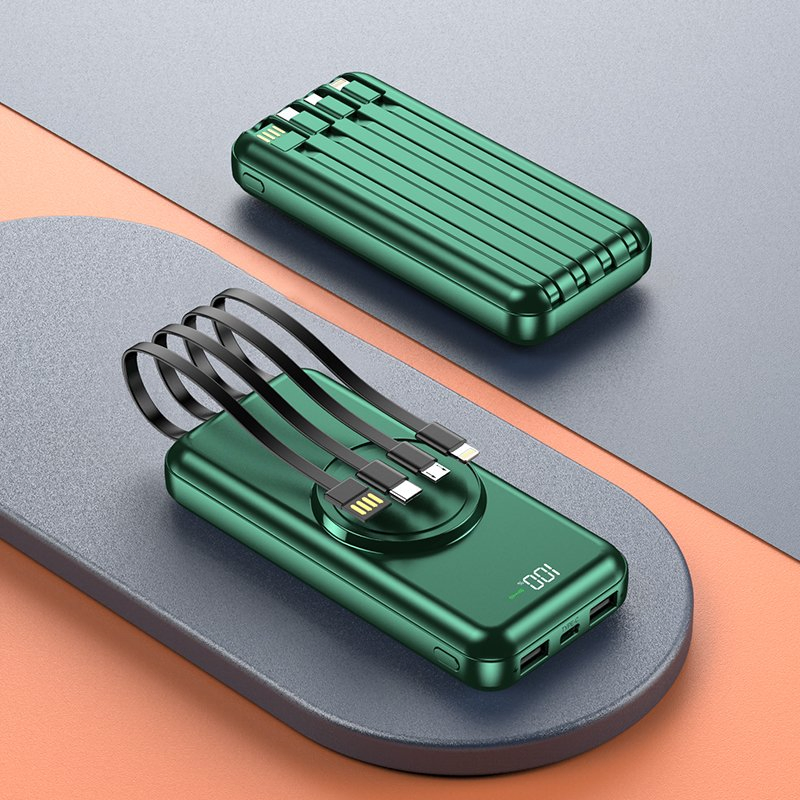 Compact 20000mAh Four Wire Magnetic Mobile Power Bank