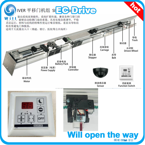 Automatic Hermetic Sliding Door Air-Tight Door Hospital Door X-ray Room Door Ec Drive