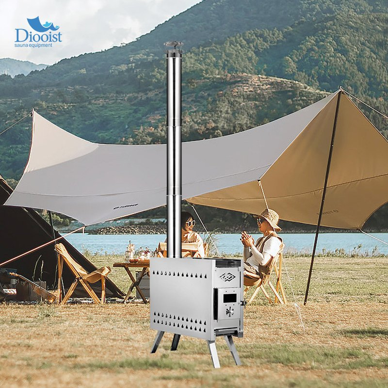 Wood-Burning Stove with Glass Wood Burning Sauna Stove for Outdoor