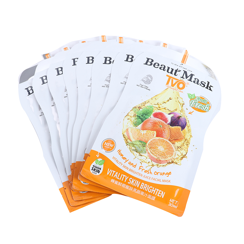 Honey and Fresh Orange Vitality Skin Brighten Juice Facial Mask