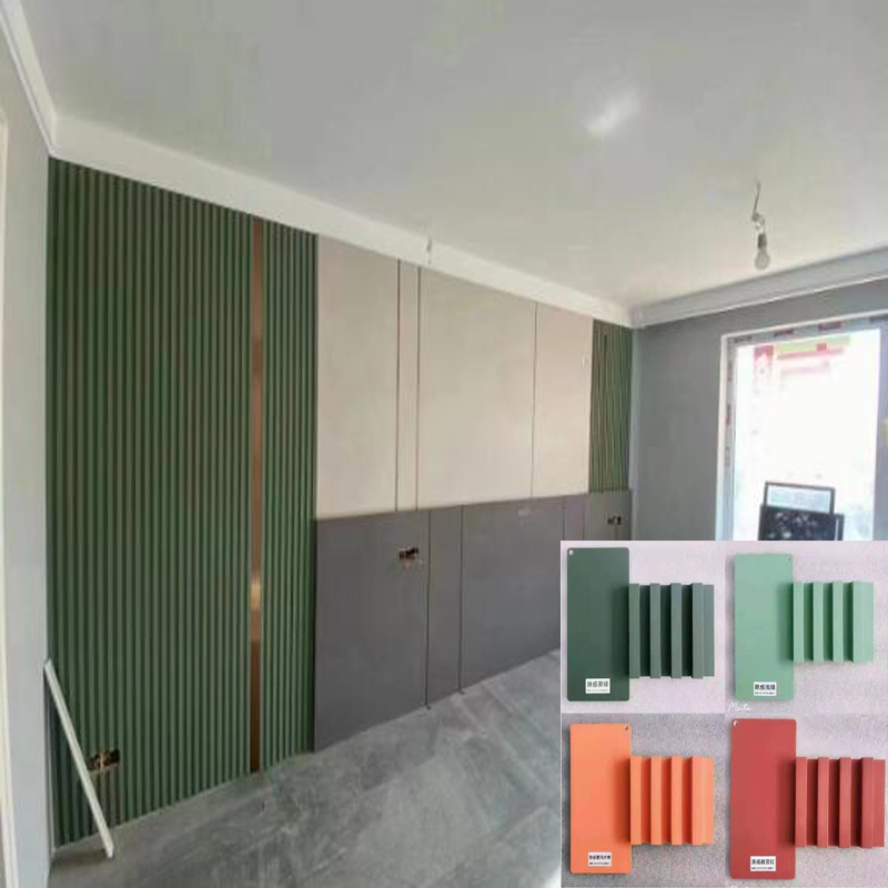 8mm Home Decor Bamboo Wood WPC PVC Interior Wall Panel 3% off