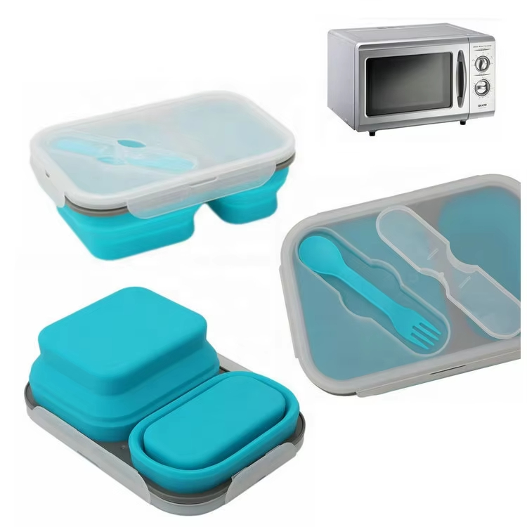 Storage Box with Lid Silicone Sealed Containers for Food Packaging Food Storage & Container Bento Lunch Box