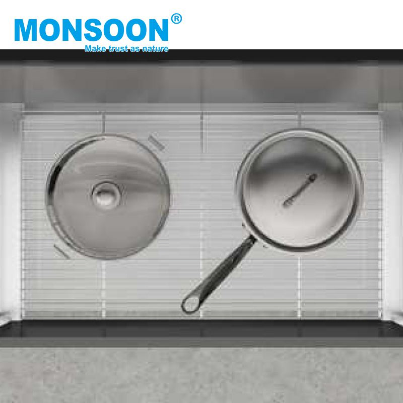 Выдвижная корзина для кухонного шкафа, хром