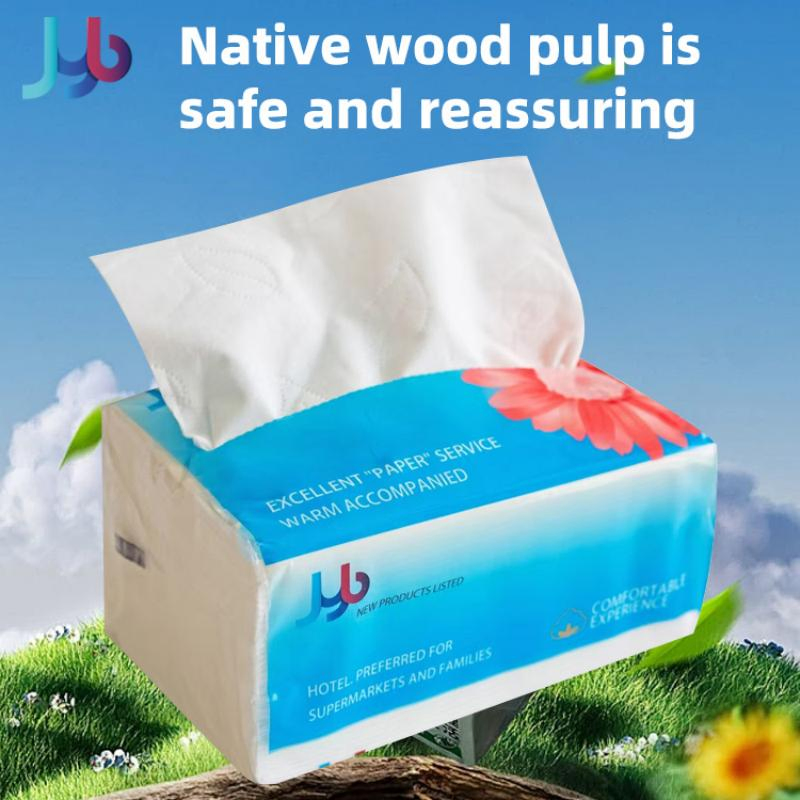 Premium Virgin Wood Pulp Facial Tissues for Everyday Use Tissue Paper Paper Towel Facial Tissue Paper