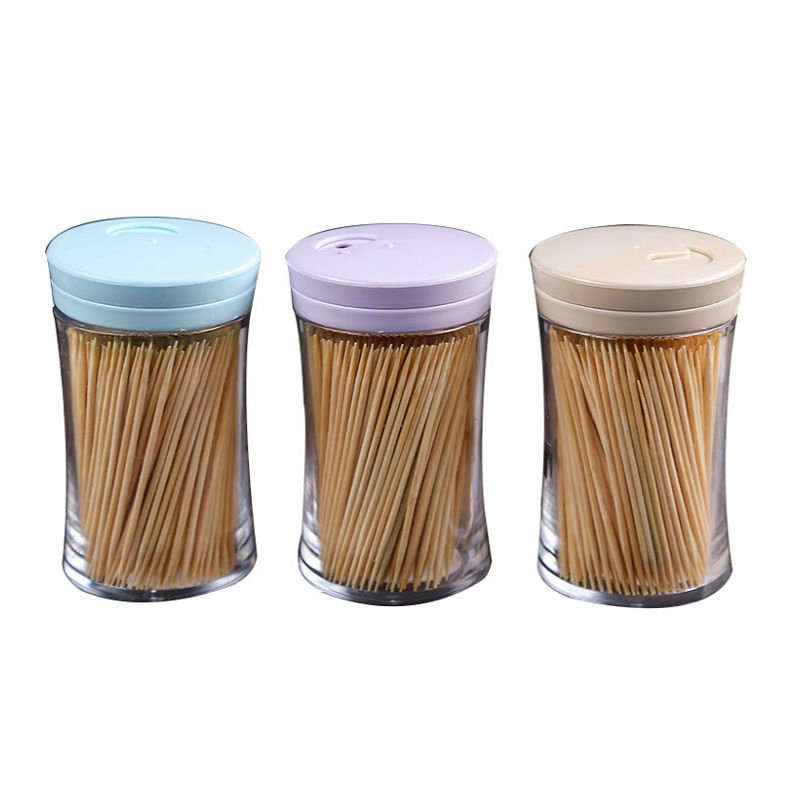 Bamboo Toothpick with Plastic Box Packing