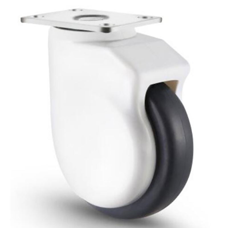 TPR Wheel Thread Stem Casters, with Plastic Covers
