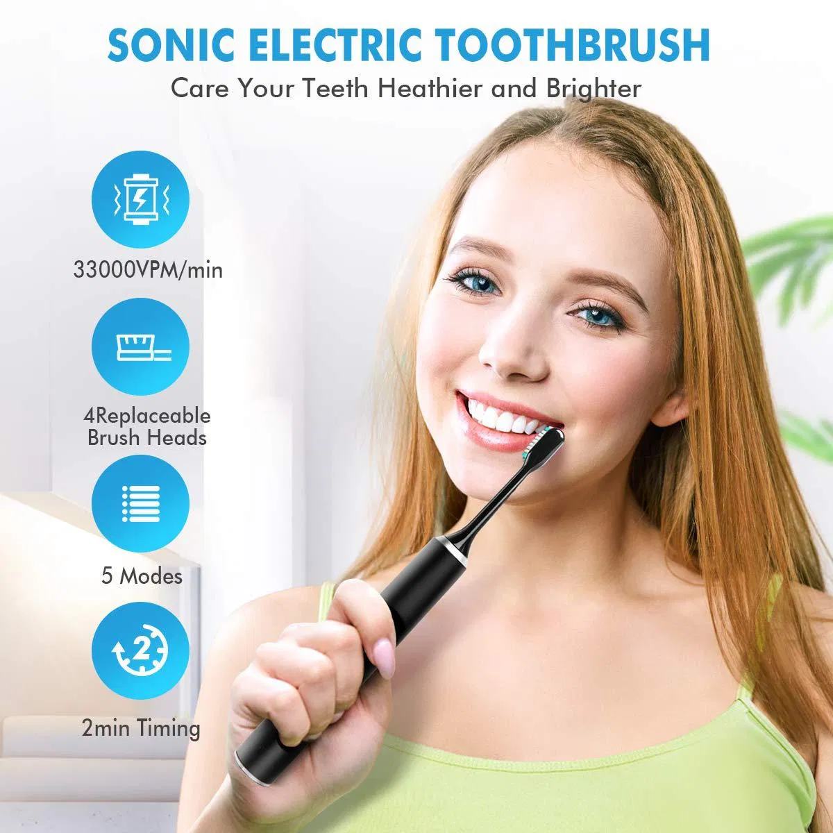 Professional Electric Sonic Tooth Brush Ipx7 Electronic Adult Oral Care