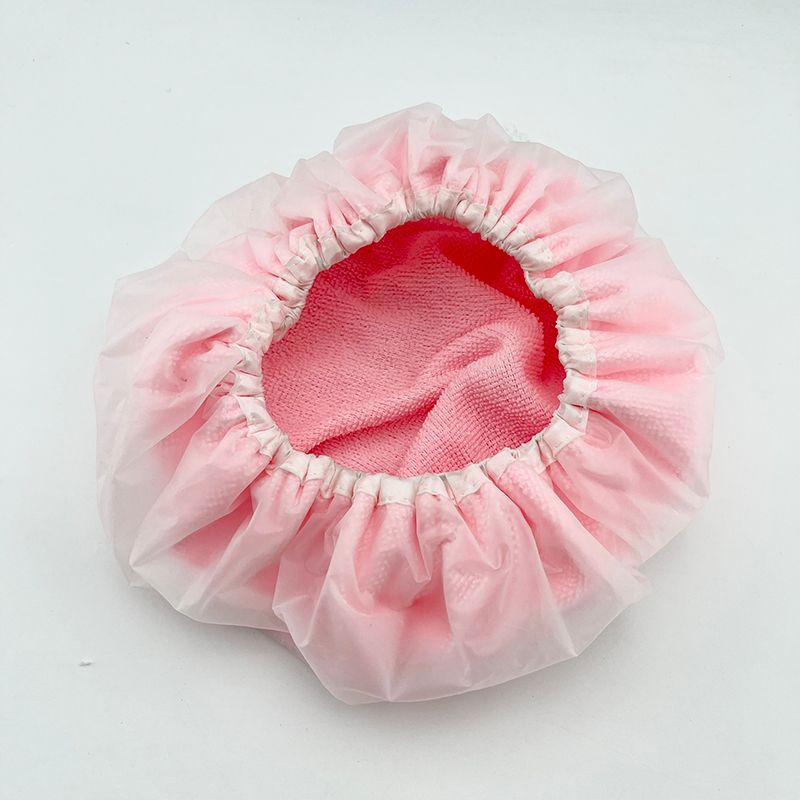 Custom Elastic Band Women Waterproof Bath Accessories Shower Hair Cap