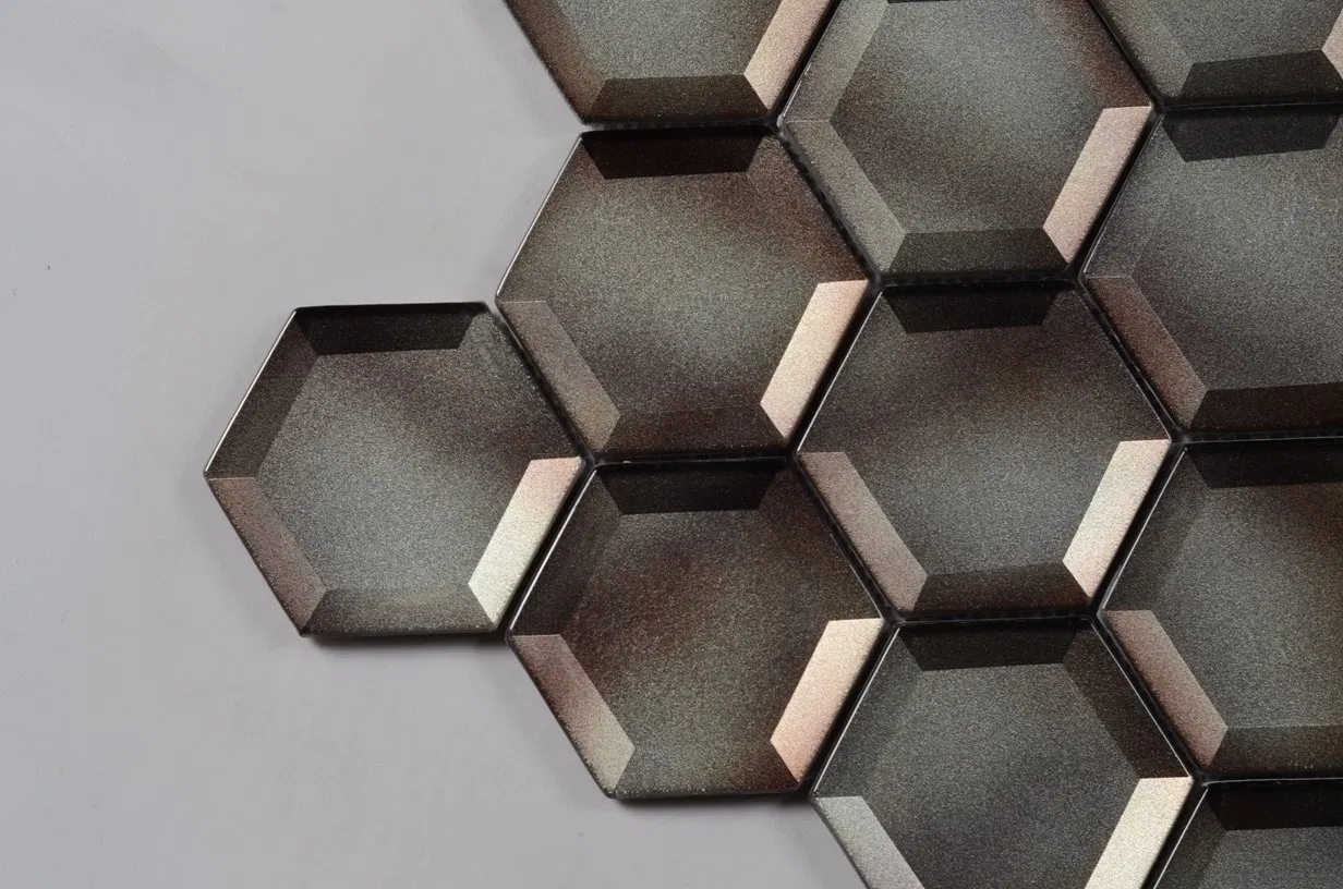 Мозаика для ванной 73x73 мм, скошенный край, холодное напыление