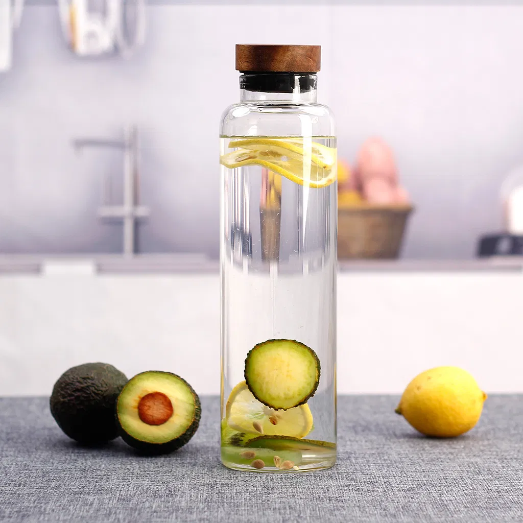 Glass Factory Direct Selling High-Quality Heat-Resistant Borosilicate Glass Bottle with Lid, More Styles 300ml 400ml