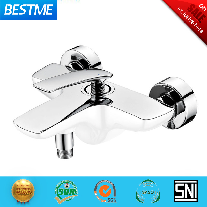 Смеситель для душа BESTME белый с хромом (BM-50023W)