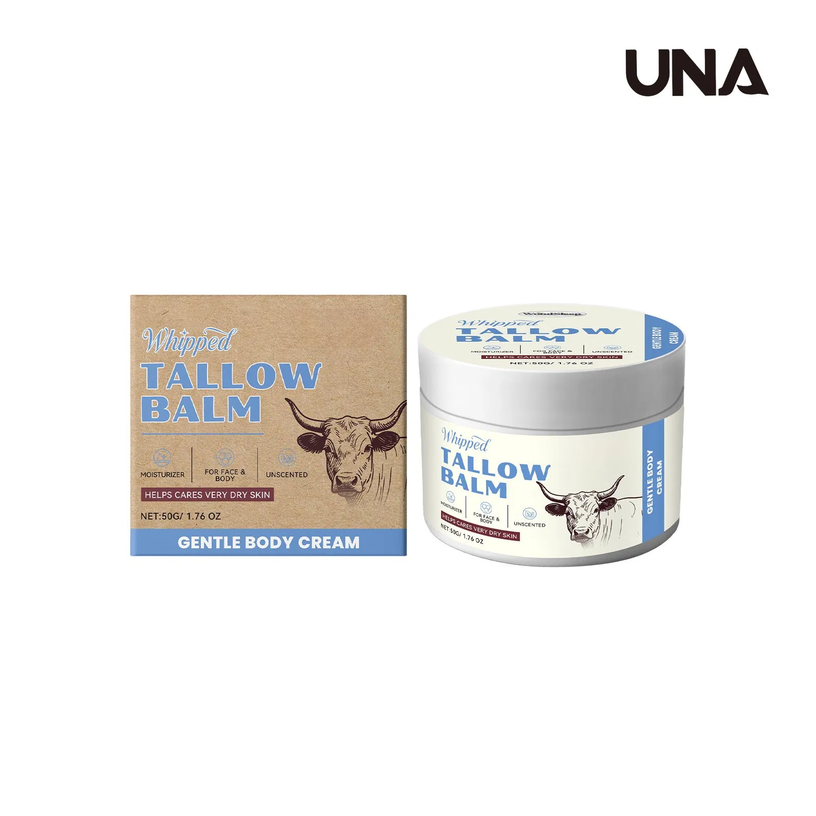 Beef Tallow Moisturizing Cream - Gentle Care and Nourishment, Hydrating, Smooth Skin, Daily Hydrating Skin Care Cream